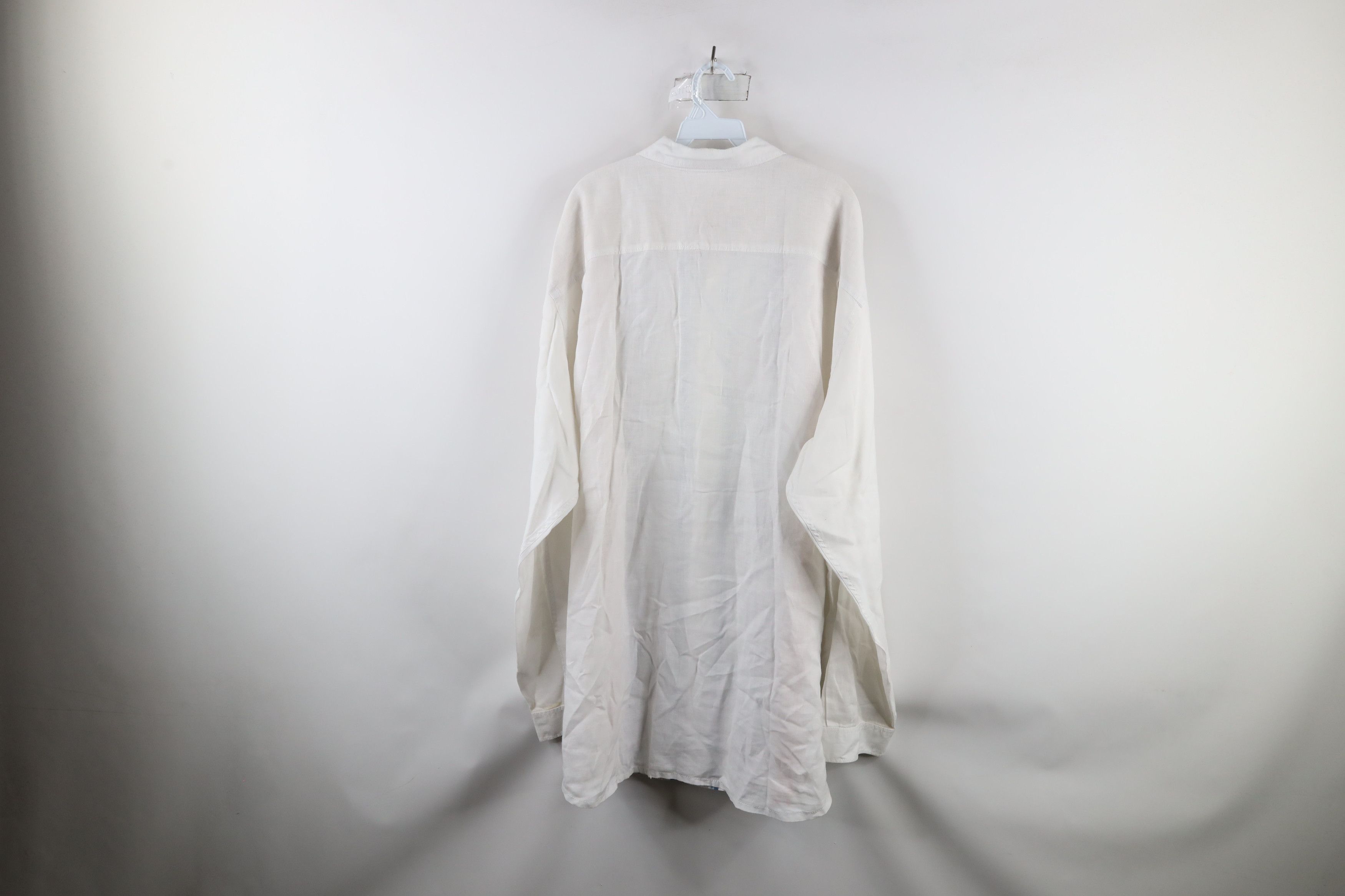 Tommy Bahama × Vintage Tommy Bahama Relax Flower Linen Collared Button Shirt Size US XXL / EU 58 / 5 - 10 Thumbnail