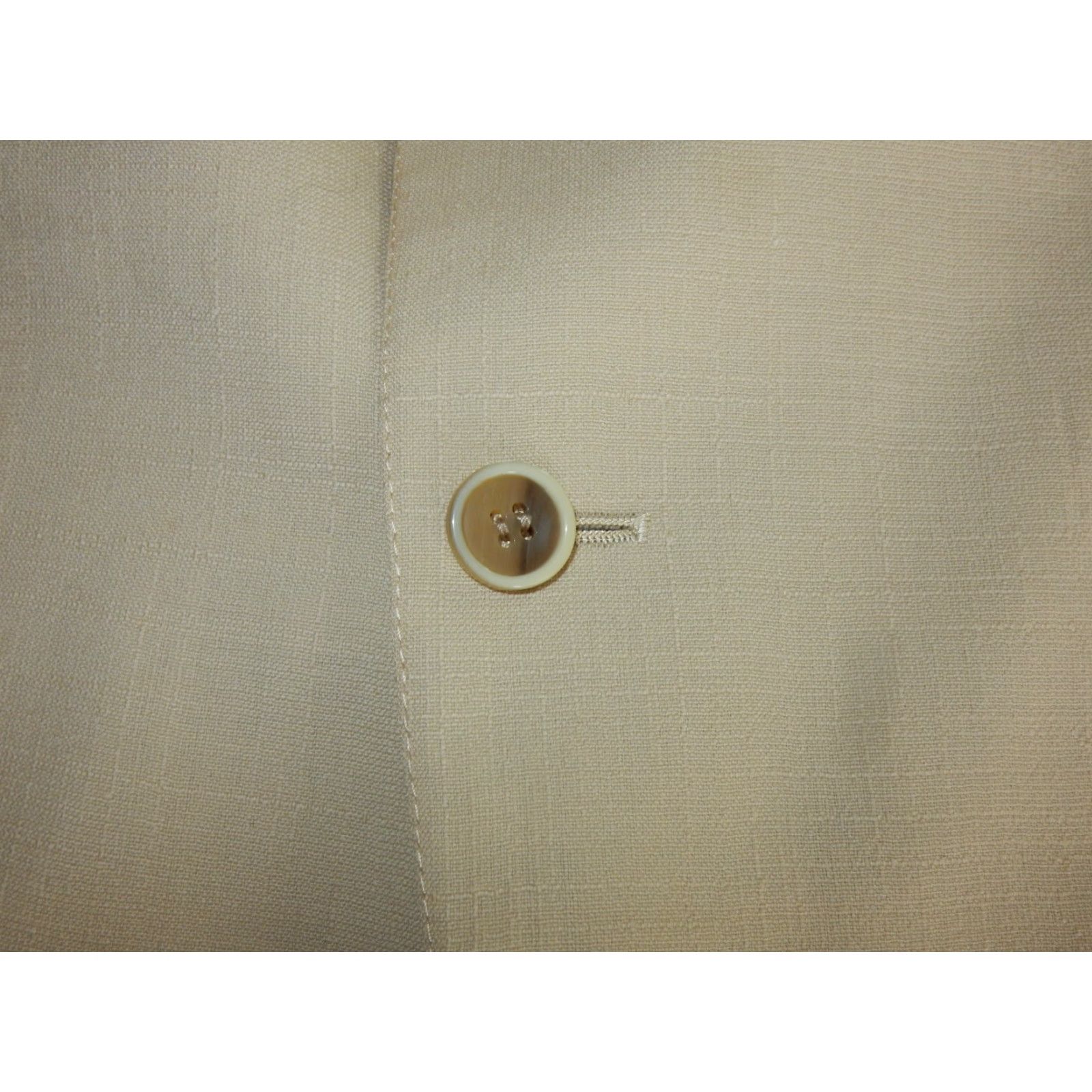 Brioni VINTAGE Brioni Blazer Jacket Men Regular Size 54 Light Beige Wool Size 54R - 4 Thumbnail