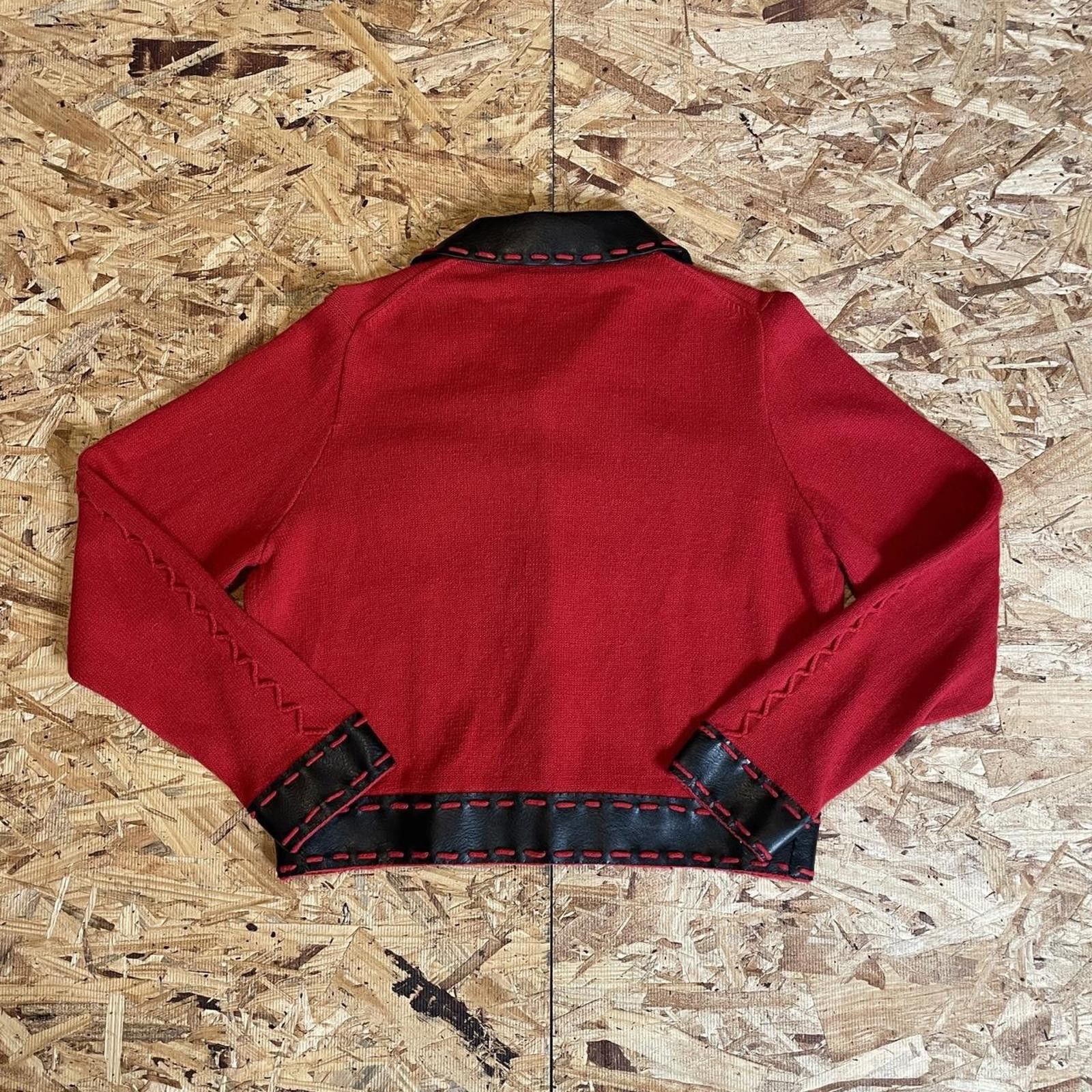 ☮️ 90s Michael Simon chunky knit collared jacket ☮️