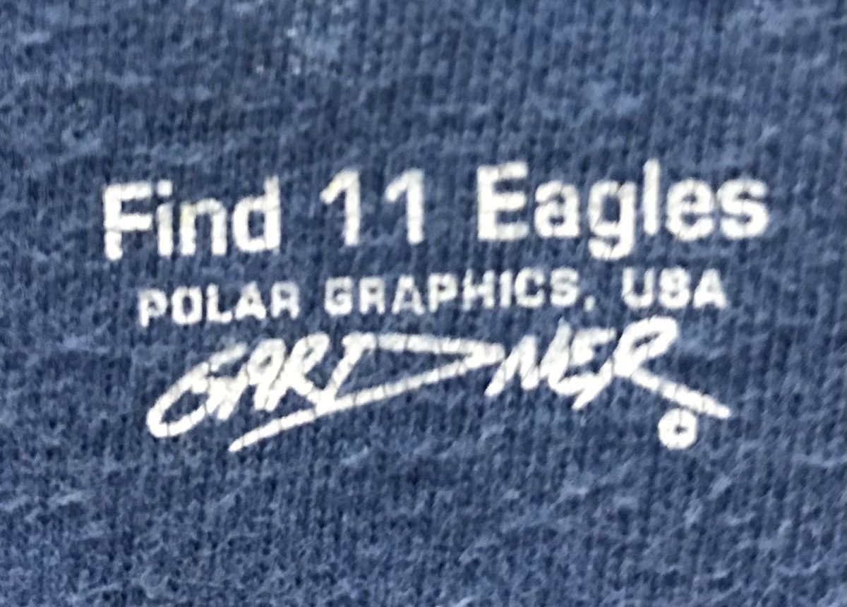 Hanes × Vintage Vintage Hanes Find 11 Eagles Polar Graphic Usa Shirt Size US L / EU 52-54 / 3 - 4 Thumbnail