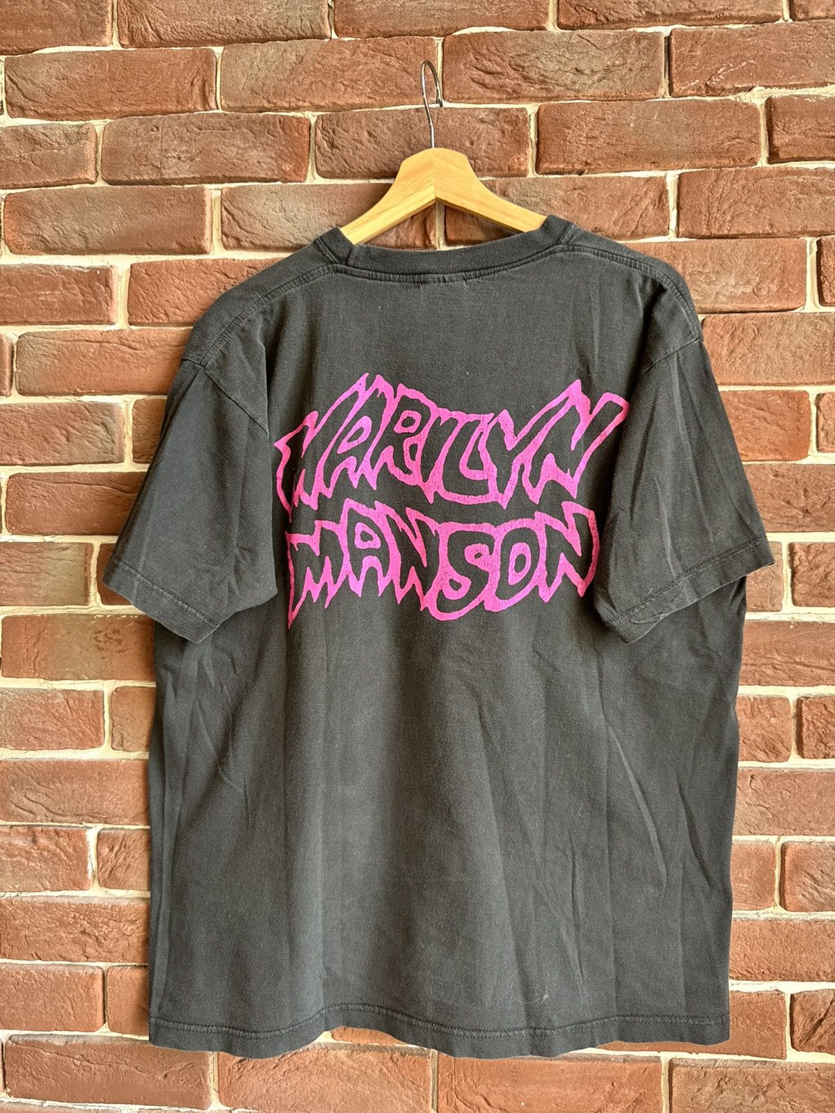 Band Tees Rare Vintage 90s Marilyn Manson Dope fiend Metal Band Tee xl Size US XL / EU 56 / 4 - 2 Thumbnail