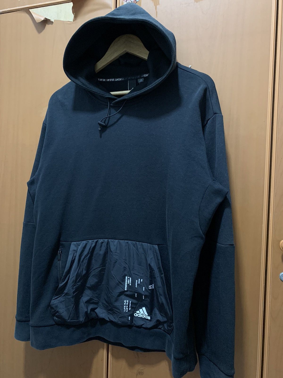 Adidas Adidas Pullover Hoodie Black Size US XL / EU 56 / 4 - 2 Thumbnail