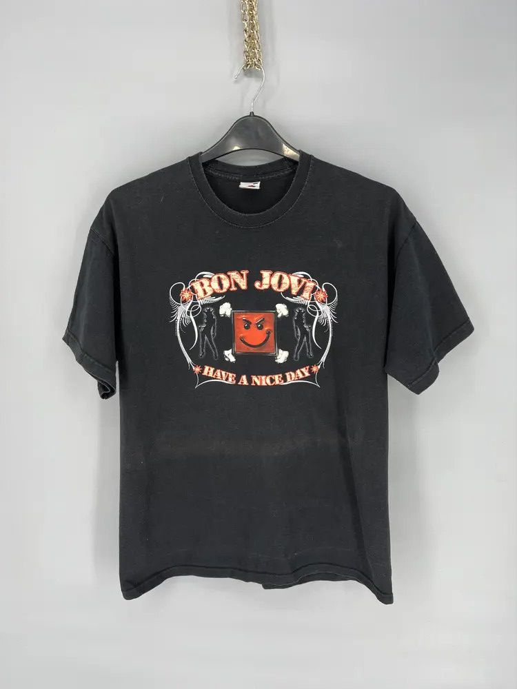 Bon Jovi Vintage Y2K Bon Have A Nice Day 2005 Jovi T-Shirt Size US L / EU 52-54 / 3 - 1 Thumbnail