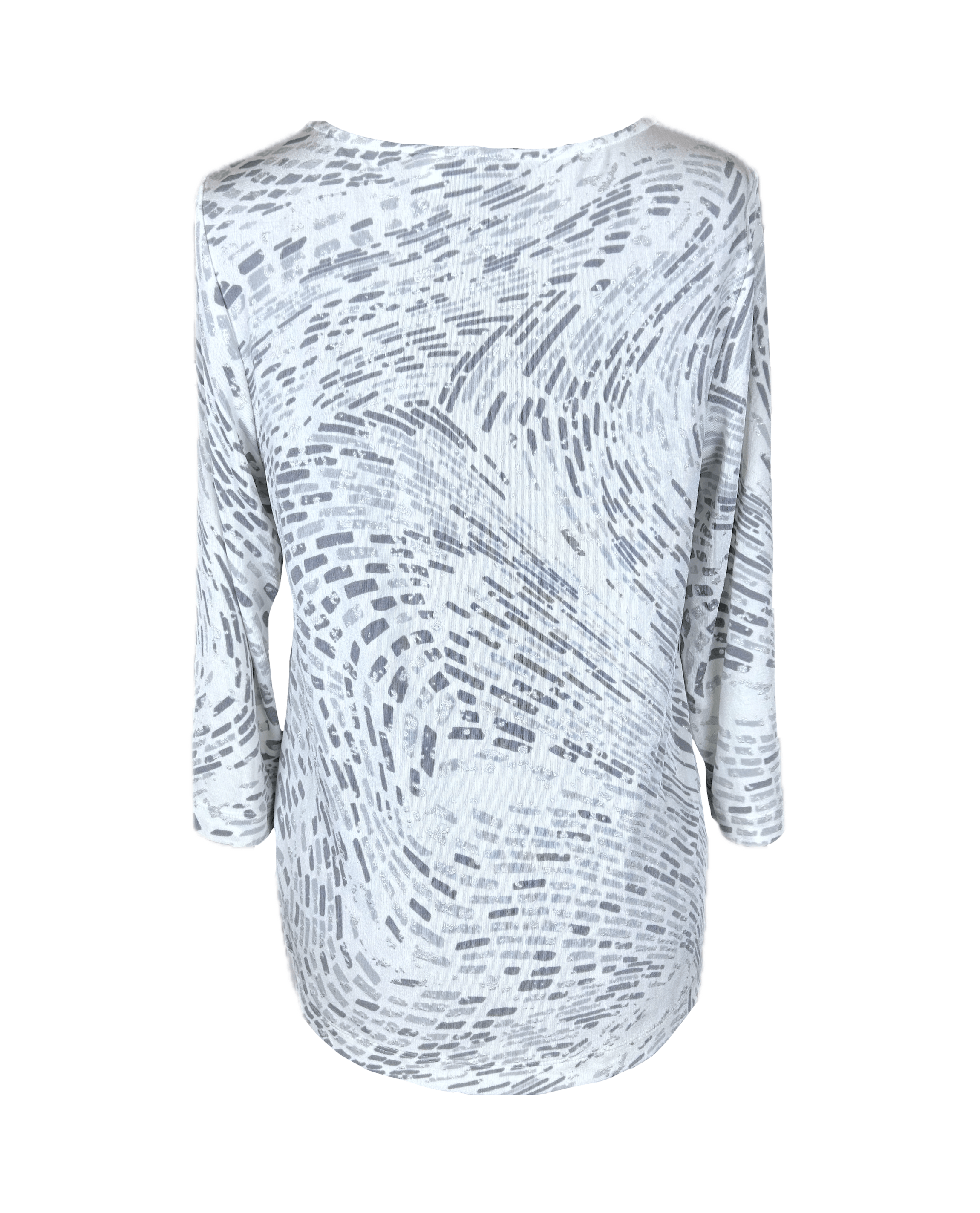 Chicos Chico's Travelers Abstract Print Blouse Size ONE SIZE - 4 Thumbnail
