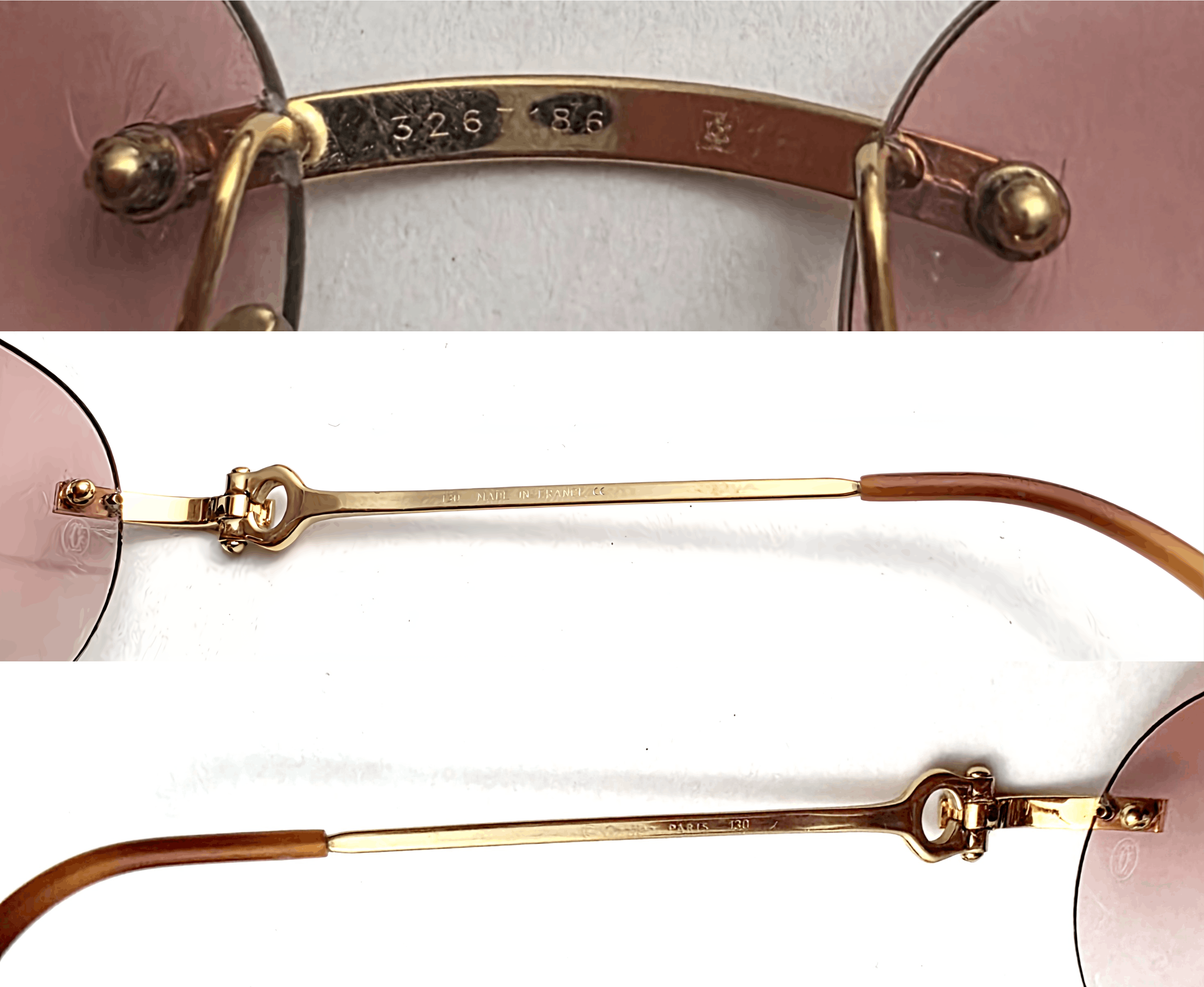 Cartier Authentic Cartier Bolon Gold Glasses CT00450 Size ONE SIZE - 11 Thumbnail