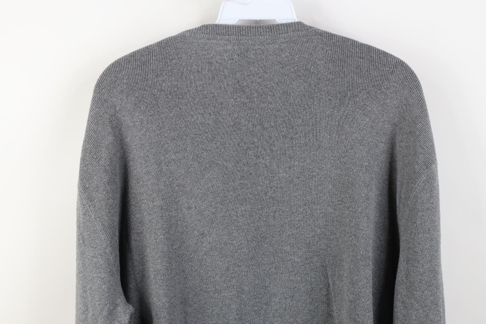 Polo Ralph Lauren Vintage 90s Ralph Lauren Cotton Ribbed Knit Sweater Gray Size US M / EU 48-50 / 2 - 10 Thumbnail