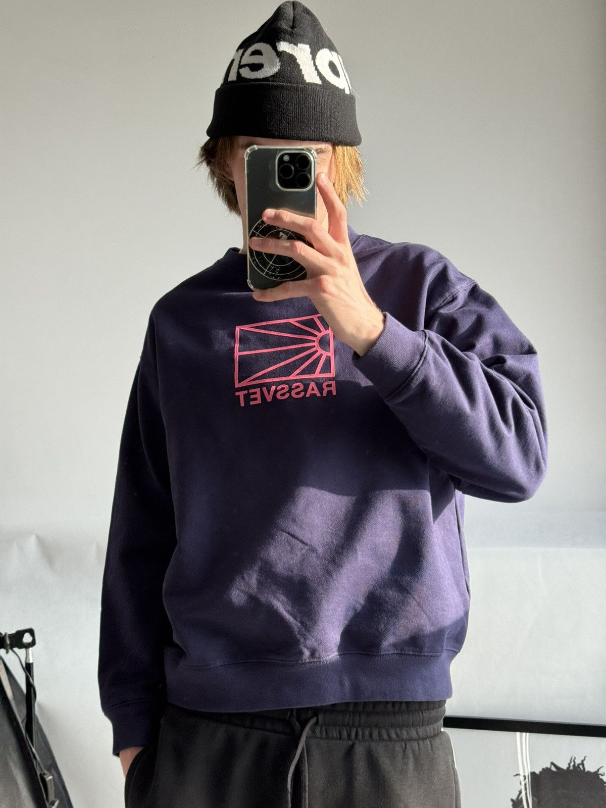 Gosha Rubchinskiy Rassvet Big Spell Out Logo Baggy Sweatshirt Size US M / EU 48-50 / 2 - 2 Thumbnail