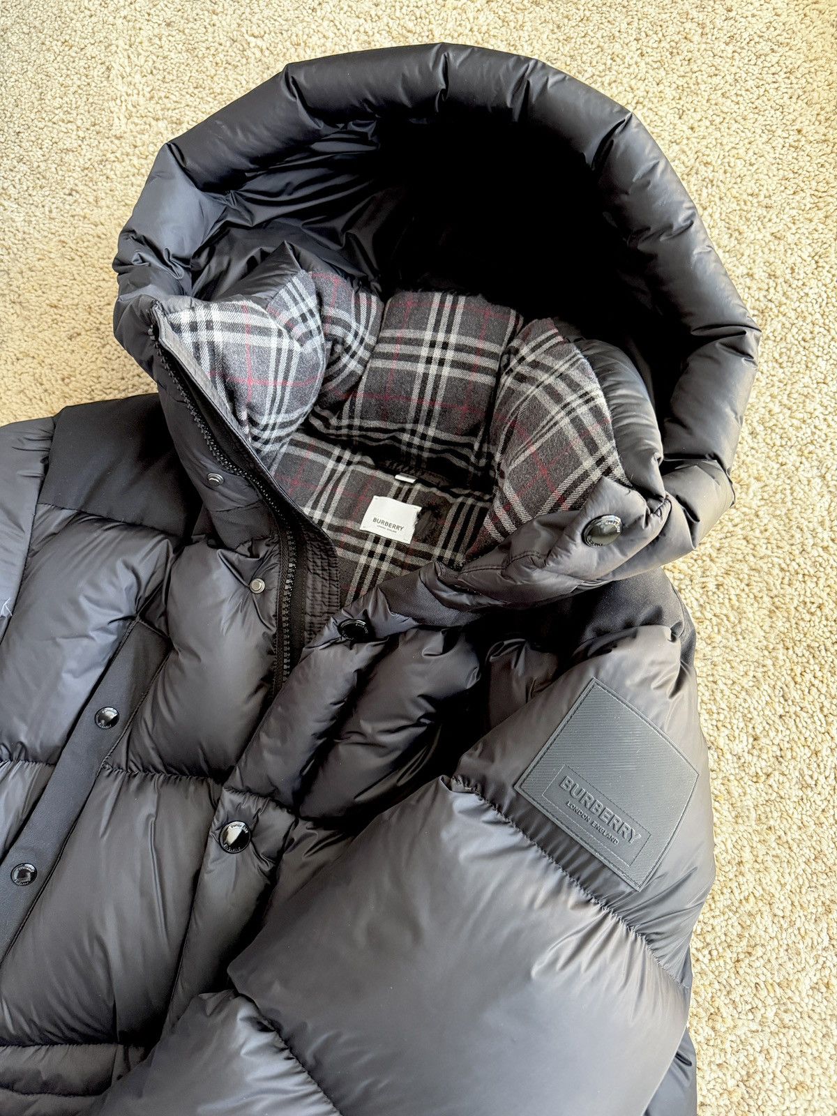 Burberry Burberry LINDFORD BLACK Puffer Jacket, Large, 8043845 Size US L / EU 52-54 / 3 - 2 Thumbnail