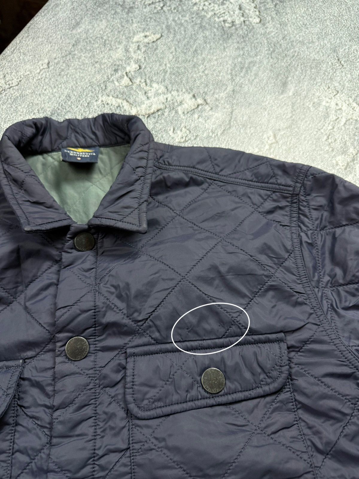 Aeronautica Militare Aeronautica Militare Quilted Logo Lightweight Shirt Jacket Size US L / EU 52-54 / 3 - 6 Thumbnail
