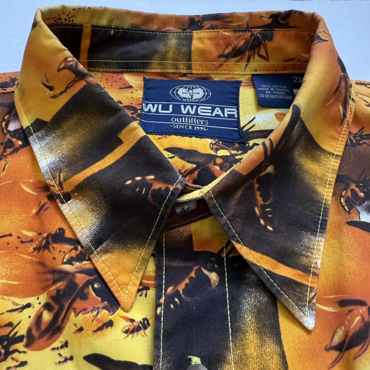 Wu-Tang Clan 🔴Wu-Wear Shirt Size 2XL Original Wu-Tang Button Up Vintage Size US XXL / EU 58 / 5 - 3 Thumbnail