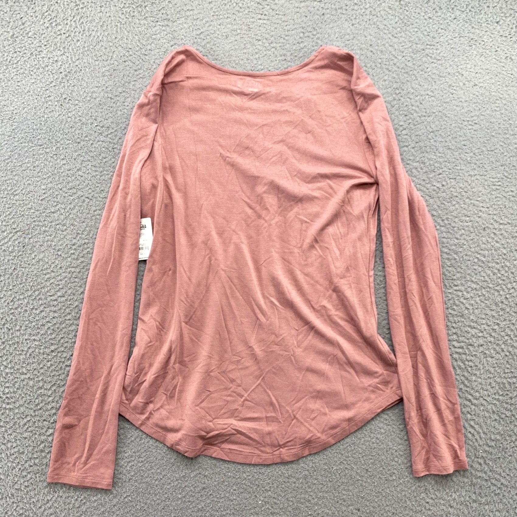 Vintage Mudd Women's V Neck Lace Long Sleeve Shirt Blouse Size M Pink NEW Size M / US 6-8 / IT 42-44 - 7 Thumbnail