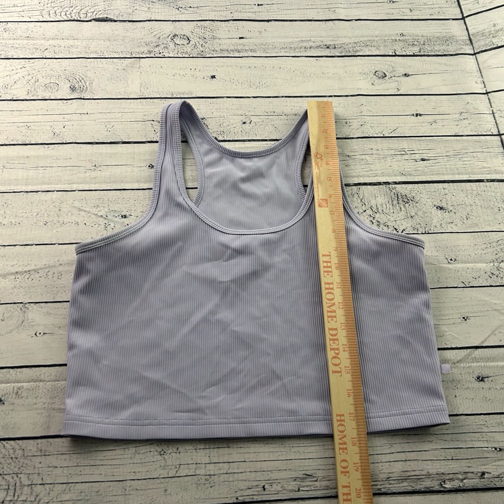 Lululemon Lululemon Ribbed Sleeveless Crop Tank Top Women's 10 Purple Workout Yoga Racerback Cropped Shirt Summer Activewear Size L / US 10 / IT 46 - 3 Thumbnail