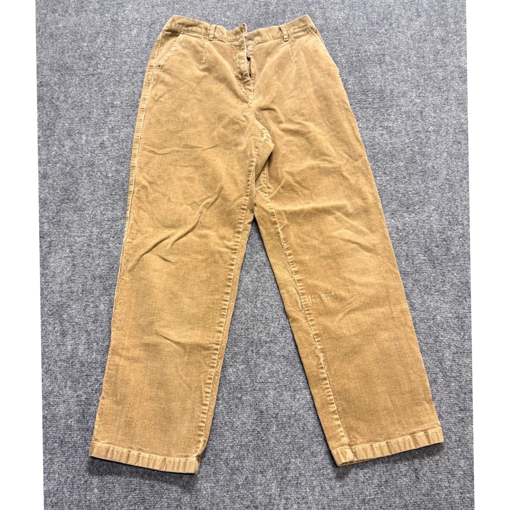 Vintage VINTAGE L.L.Bean Pants Women's 14W Beige Corduroy Cotton Blend Casual Dress Pants Womens Size 36" / US 14 / IT 50 - 2 Thumbnail