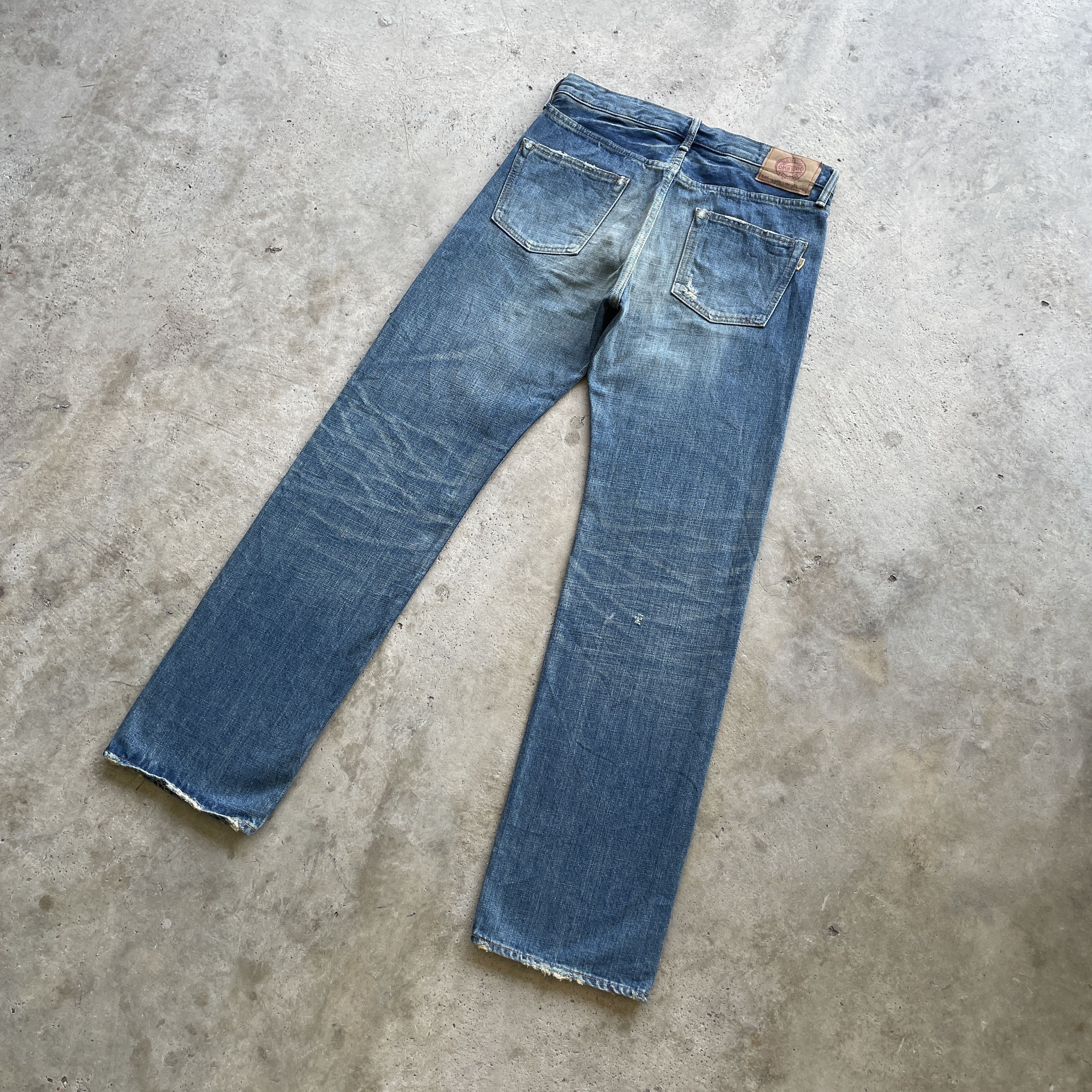 OMNIGOD Vintage OMNIGOD Denim Distressed Selvedge Faded Jeans Pants Size US 32 / EU 48 - 2 Thumbnail
