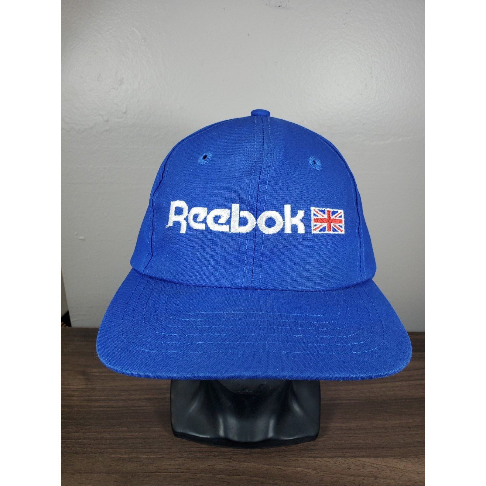 Reebok × Vintage Vintage REEBOK Hat Blue Slide Adjustable Baseball Cap 90s Size ONE SIZE - 3 Thumbnail