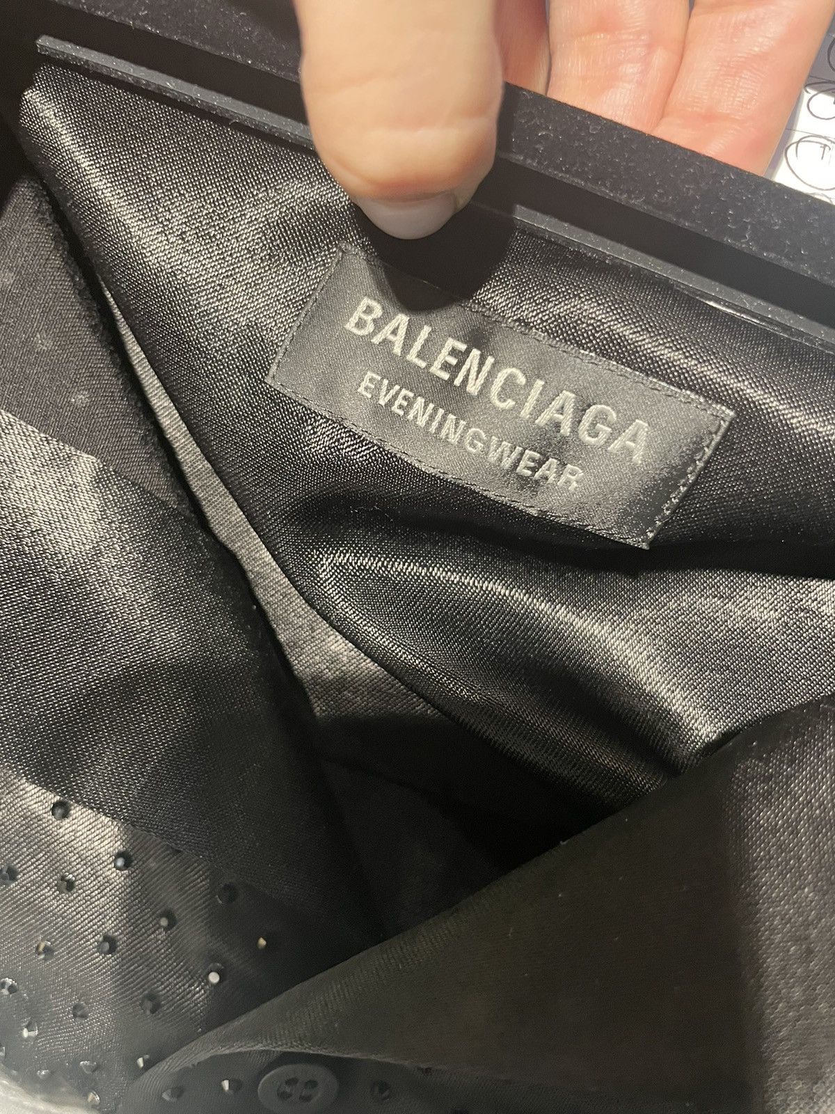 Balenciaga RHINESTONE-EMBELLISHED SHIRT Size M / US 6-8 / IT 42-44 - 4 Thumbnail