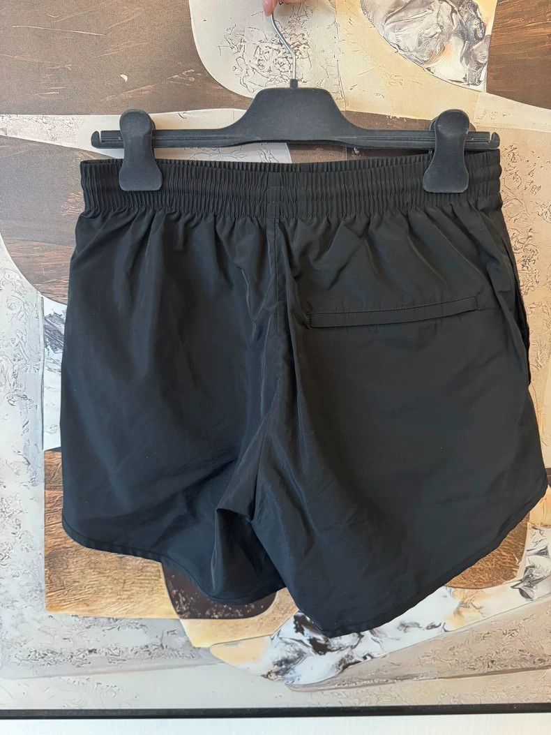 Balenciaga Balenciaga Black Logo Embroidered Sports Shorts-2506 Size 35" - 2 Thumbnail