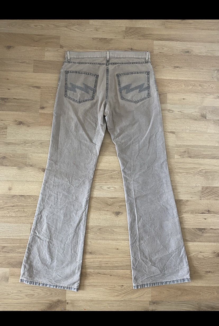 image of W Lt Walter Van Beirendonck x Walter Van Beirendonck Bootcut Denim Jeans in Grey, Men's (Size 32)