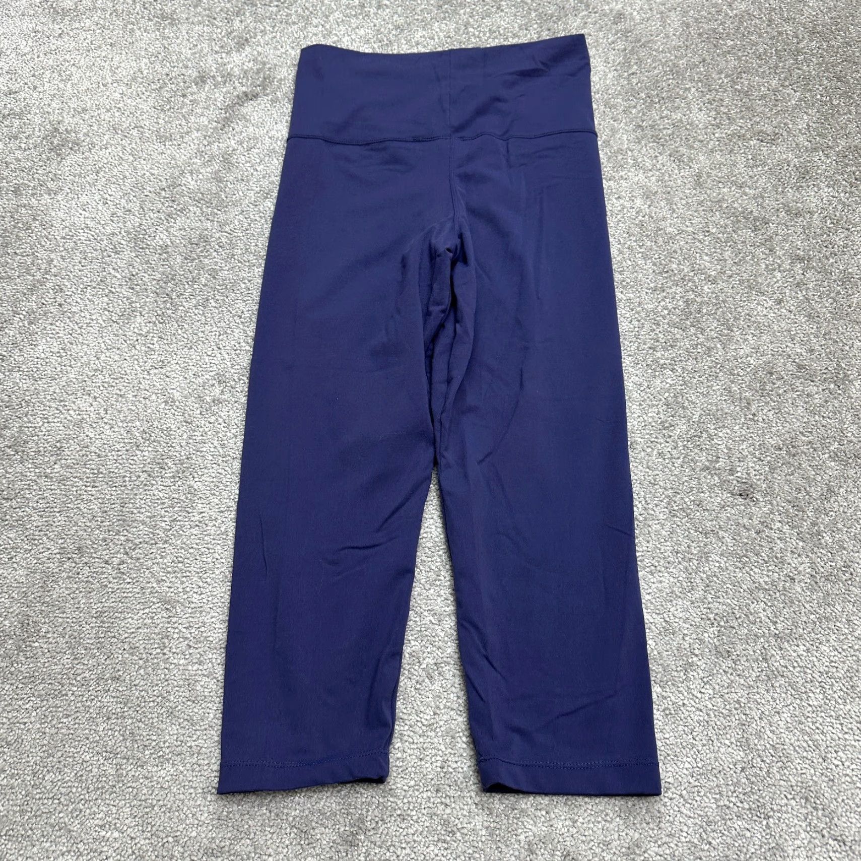 Vintage Wear Me Out Leggings Womens M/L Cropped Blue Compression Athletic Yoga 26x19.5 Size 32" / US 10 / IT 46 - 2 Thumbnail