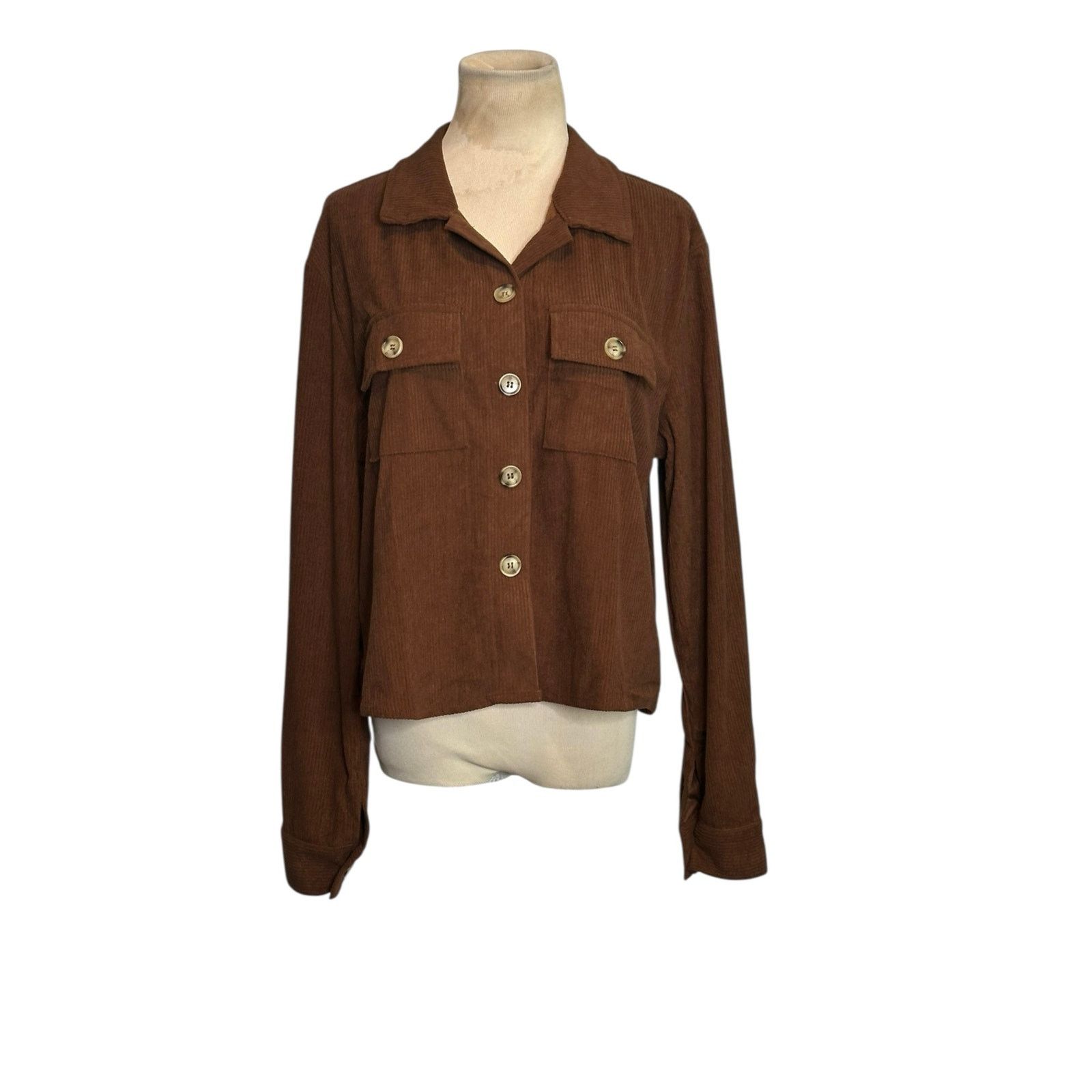 Zeagoo Zeagoo corduroy long sleeves button shacket size Medium Size M / US 6-8 / IT 42-44 - 8 Thumbnail