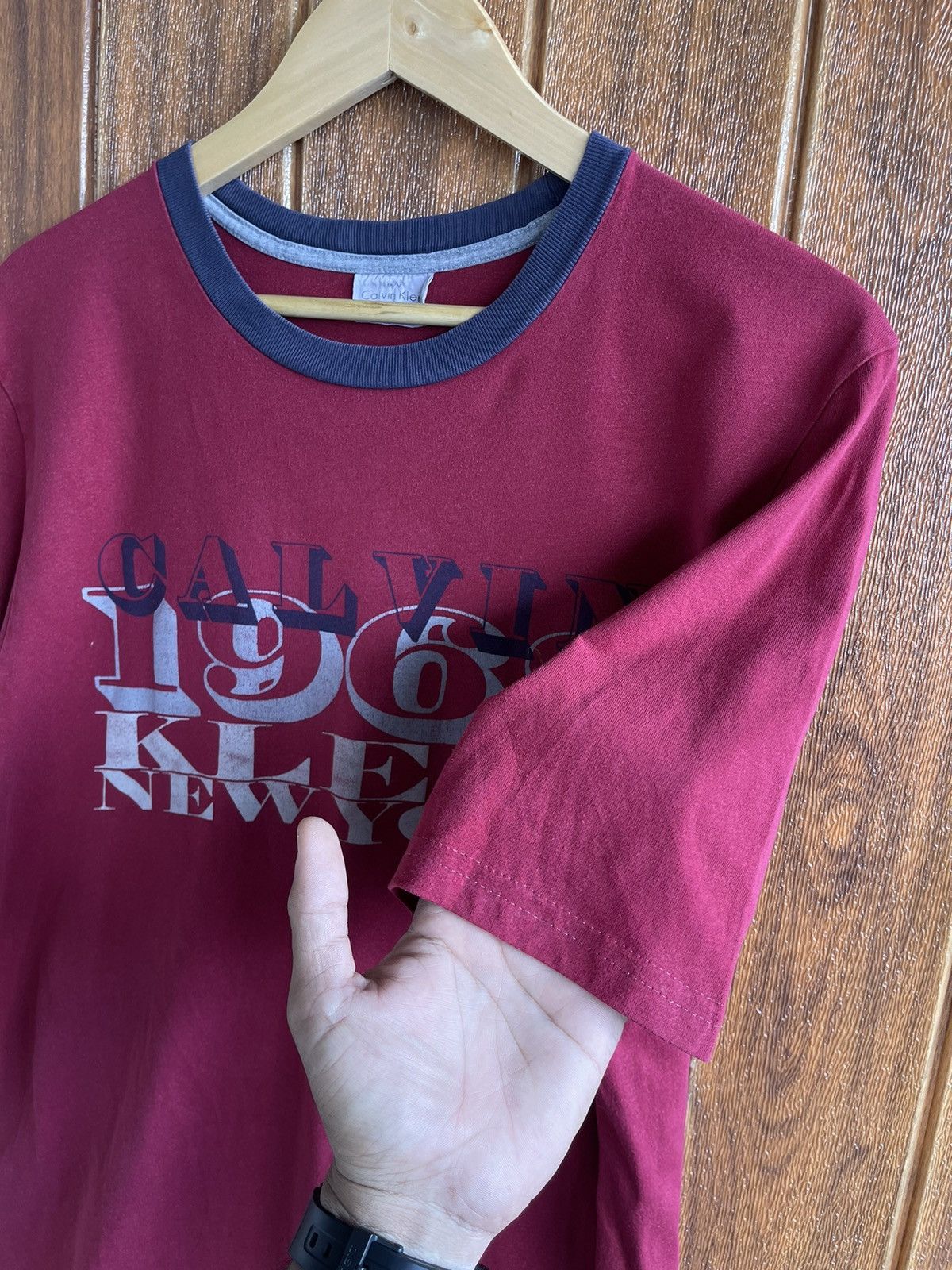 Calvin Klein × Vintage Vintage’90s🔥CALVIN KLEIN🔥New York Faded Tshirt Size US M / EU 48-50 / 2 - 3 Thumbnail