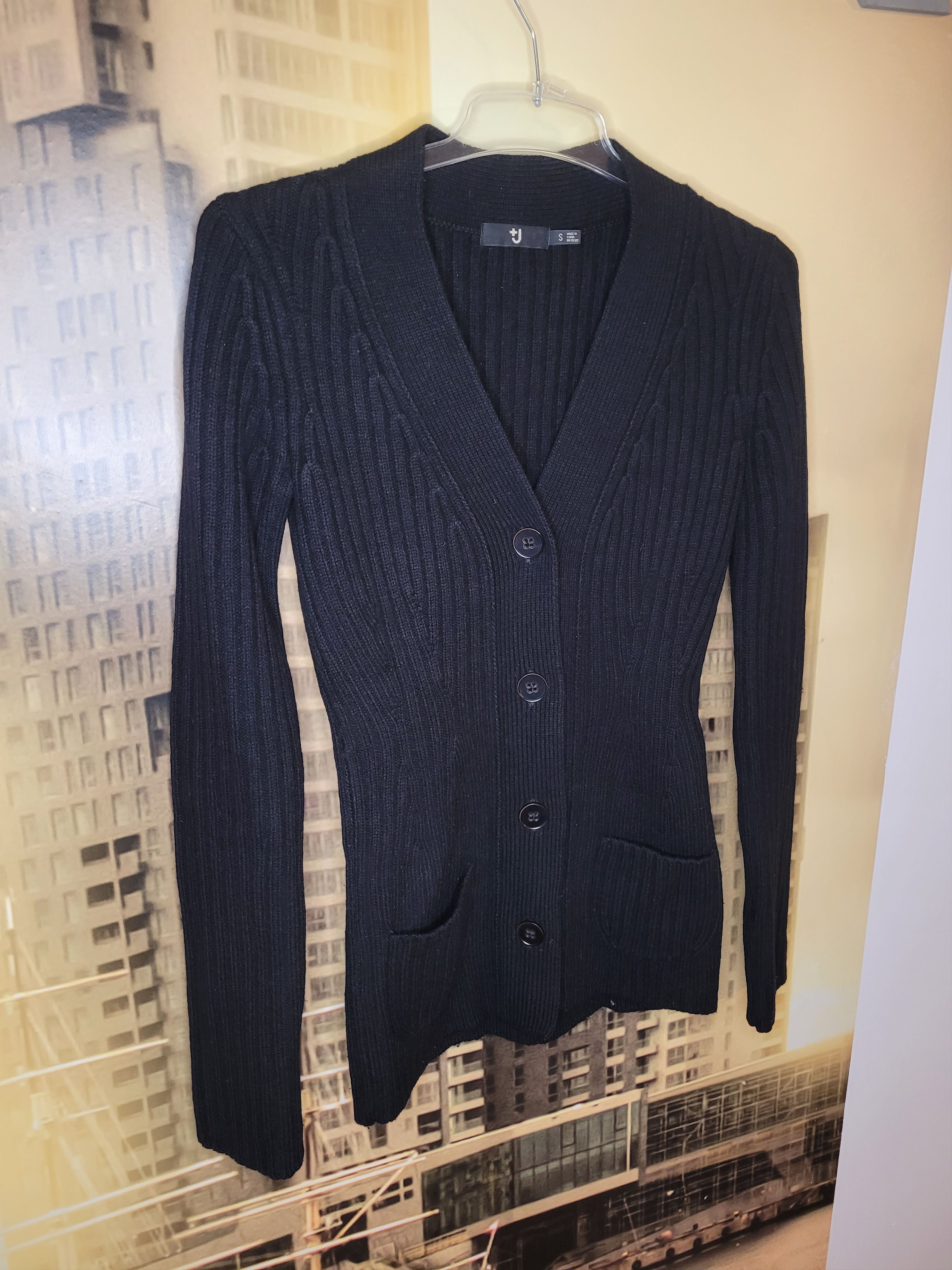 Japanese Brand × Jil Sander × Uniqlo Jil Sander x Uniqlo cardigan wool black Size S / US 4 / IT 40 - 2 Thumbnail