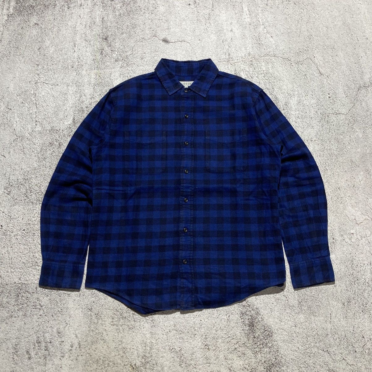 Japanese Brand 2000s Closshi Japan Flanel Plaid Long Slevee Shirt Button Up Size US L / EU 52-54 / 3 - 1 Thumbnail