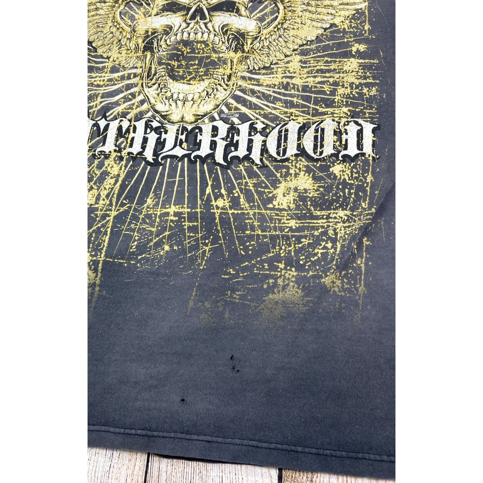 Thrasher VINTAGE Local 917 Teamsters Brotherhood Thrashed Faded Skull T Shirt XL Men Black XL Skull Vintage Size US XL / EU 56 / 4 - 6 Thumbnail