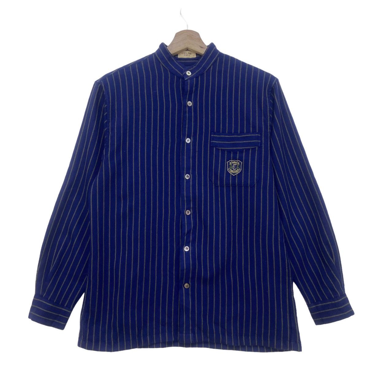 Celine Vintage Celine Paris Stripes Wool Flannel Size US S / EU 44-46 / 1 - 3 Thumbnail