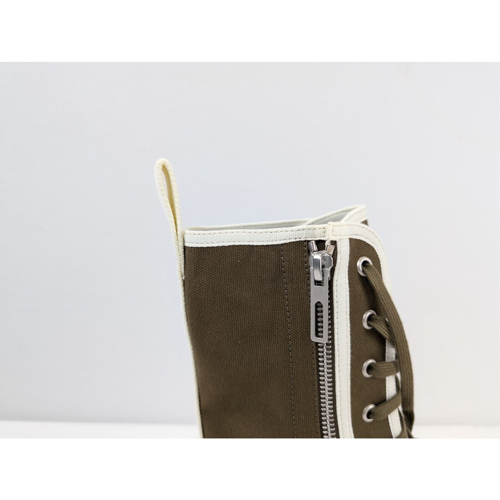 Bottega Veneta o1rshd1 Q:2 / Canvas Boots Fabric in Liana-White Size US 11 / EU 44 - 5 Thumbnail