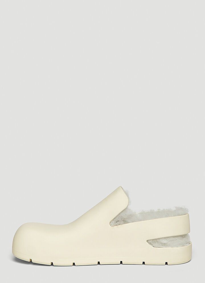 Bottega Veneta o1bcso1str0924 Puddle Shearling in White Size US 7 / EU 40 - 3 Thumbnail