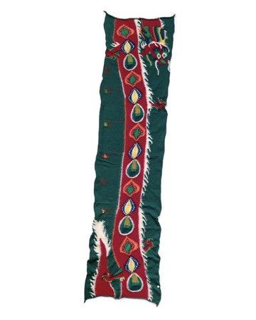 Kapital Kapital Fulled Wool Dragon Dance HAPPY Scarf Size ONE SIZE - 1 Thumbnail