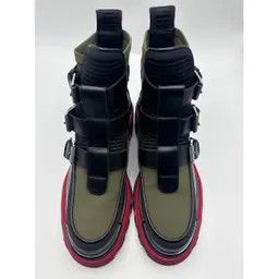Christian Louboutin o1s1wg110924 Buckle Dune Leather Boots in Navy Size US 11 / EU 44 - 4 Thumbnail