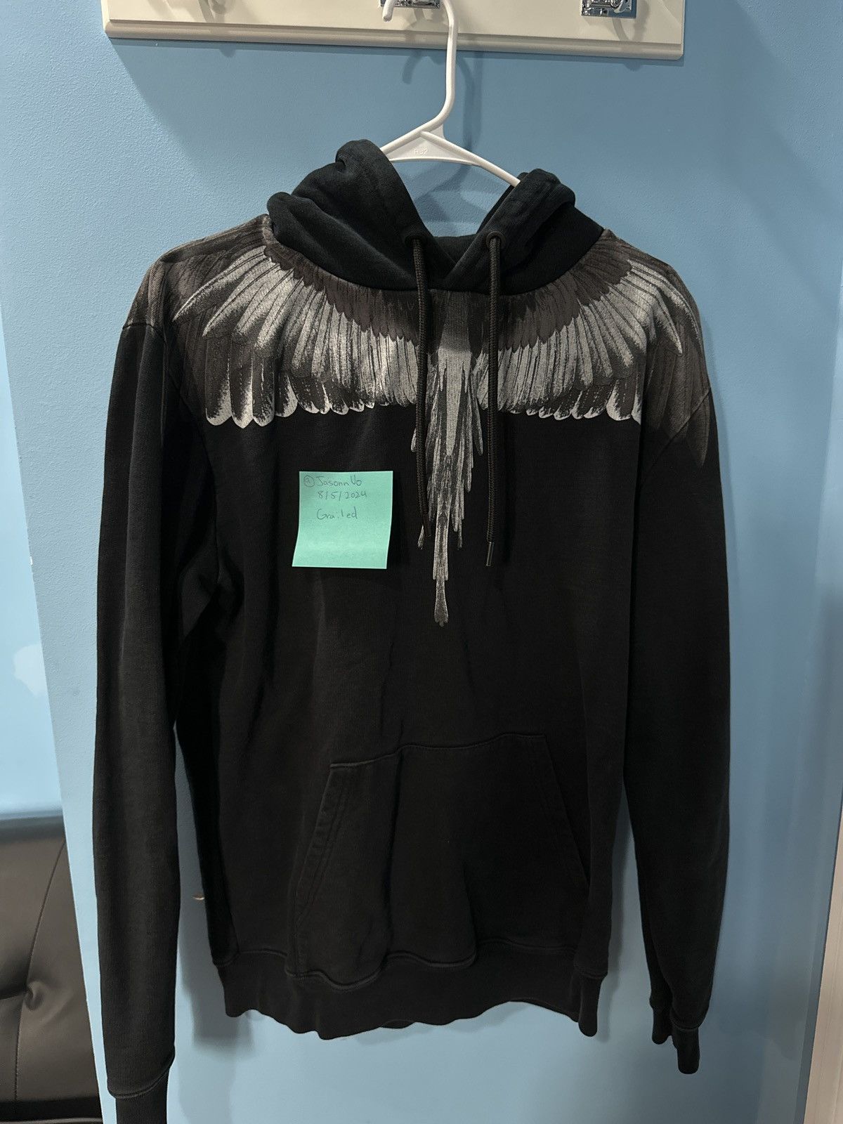 Marcelo Burlon Marcelo Burlon Wing Hoodie black/white Size US S / EU 44-46 / 1 - 1 Thumbnail