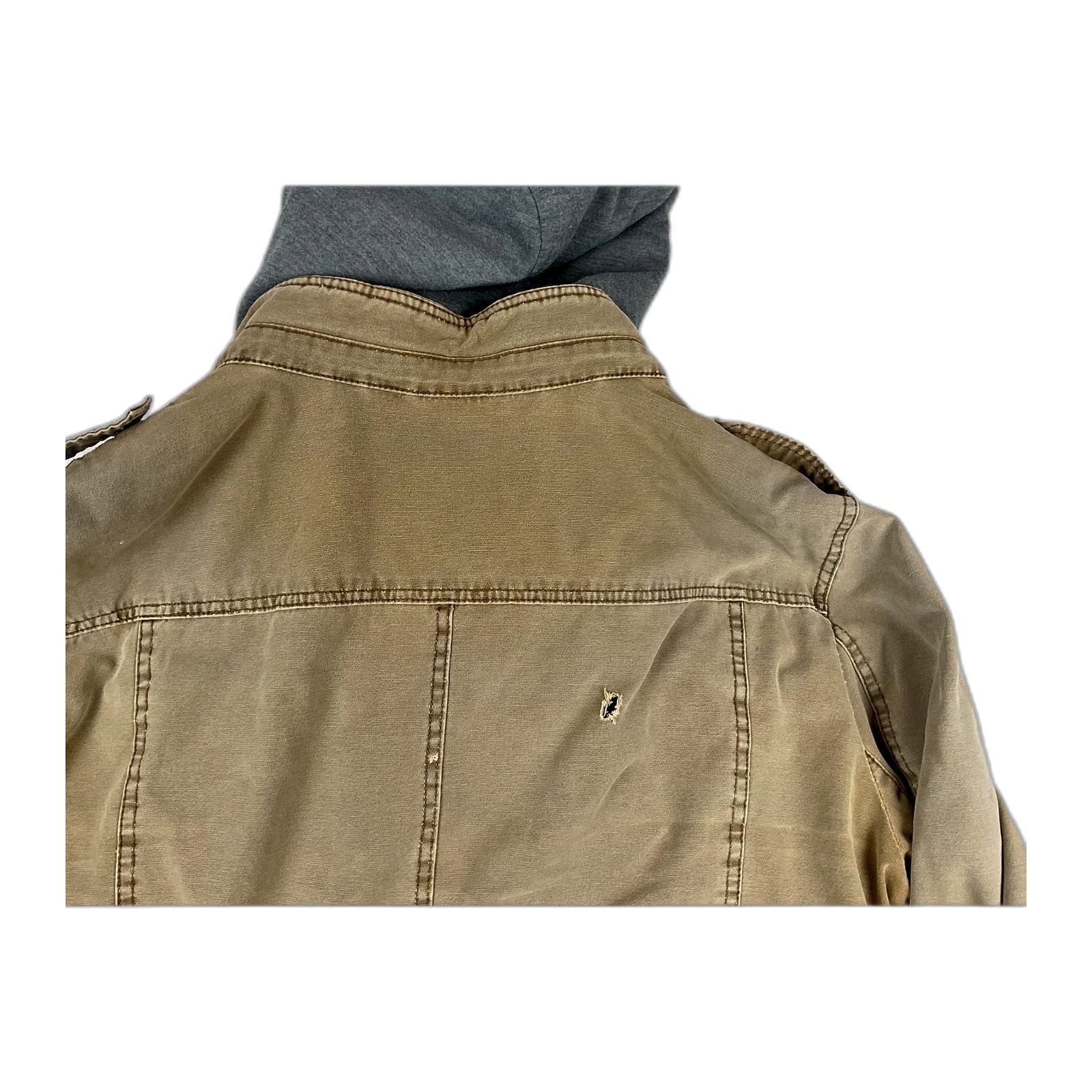 Levi's Levis Hooded Canvas Sherpa Field Jacket Mens XL Tan Workwear Size US XL / EU 56 / 4 - 4 Thumbnail