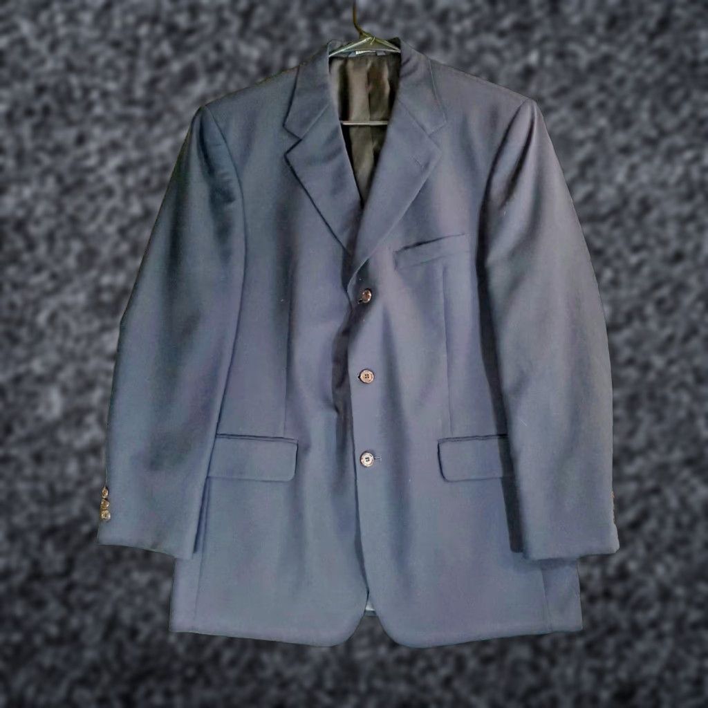 Brooks Brothers Brooks Brothers Suit Jacket 40R Blue Mens Single-Breasted 3 Button Stretch Wool Lycra Regular Coat Blazer Dynamic Size 40R - 1 Thumbnail