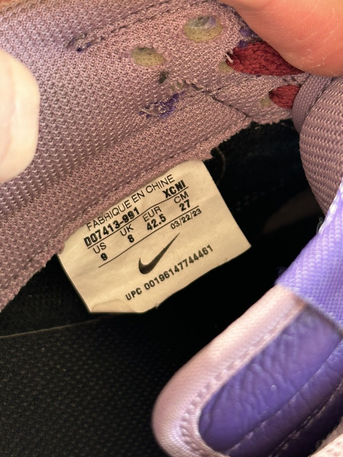 Nike Nike Dunk Low ID 2023 - Purple/Burgundy Size US 9 / EU 42 - 9 Thumbnail