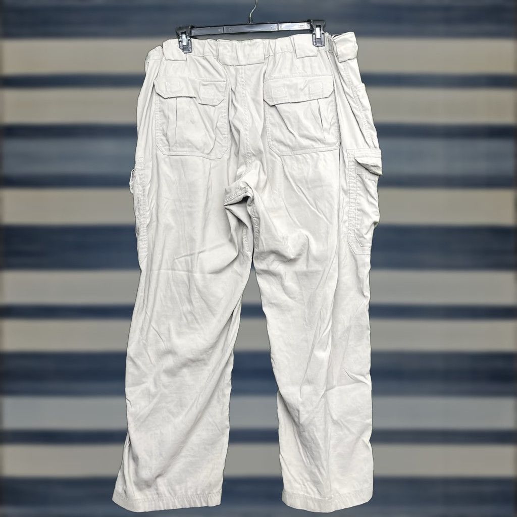 Duluth Trading Company Duluth Trading Co. Flexpedition Pants Mens 2XL Beige Nylon Spandex Cargo Pocket Flat Front Straight Relaxed Classic Workwear Casual 2XL Mens Size US 39 - 1 Thumbnail