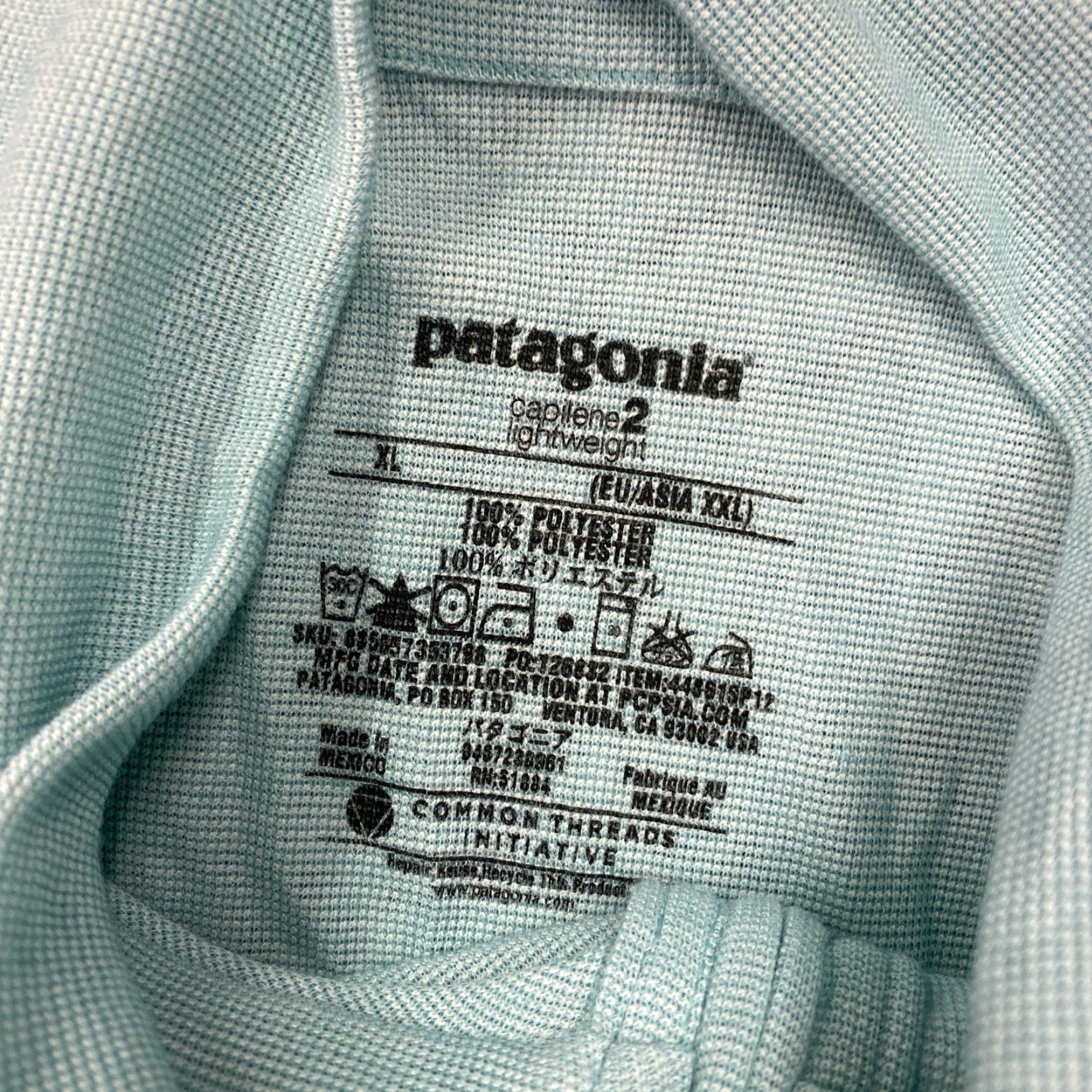 Patagonia Patagonia Capilene Light Blue Long Sleeve Crew Neck Pullover Base Layer Shirt M Women Size M / US 6-8 / IT 42-44 - 5 Thumbnail