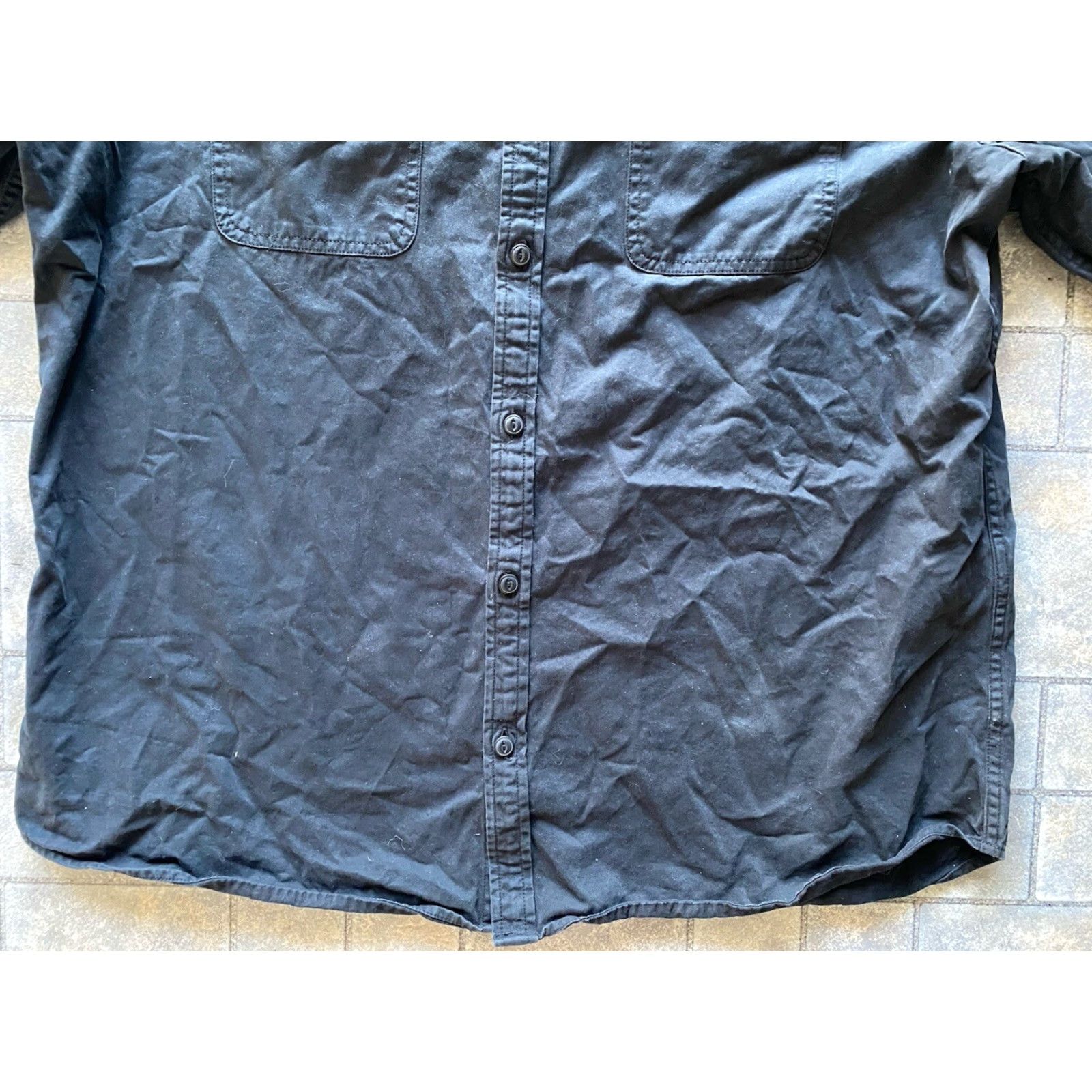 Harley Davidson Harley-Davidson Shirt Button-Up Long Sleeve Black 2XL Slim Mens Size US XXL / EU 58 / 5 - 4 Thumbnail