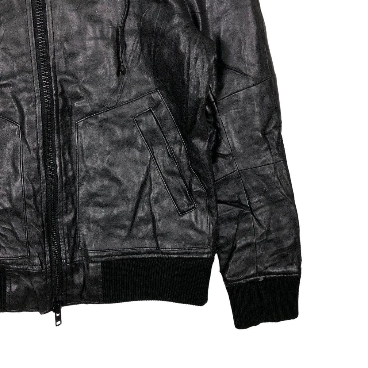 Genuine Leather 🔥90’s Soft Leather Bomber Jacket Azul Japan Made Size US S / EU 44-46 / 1 - 5 Thumbnail