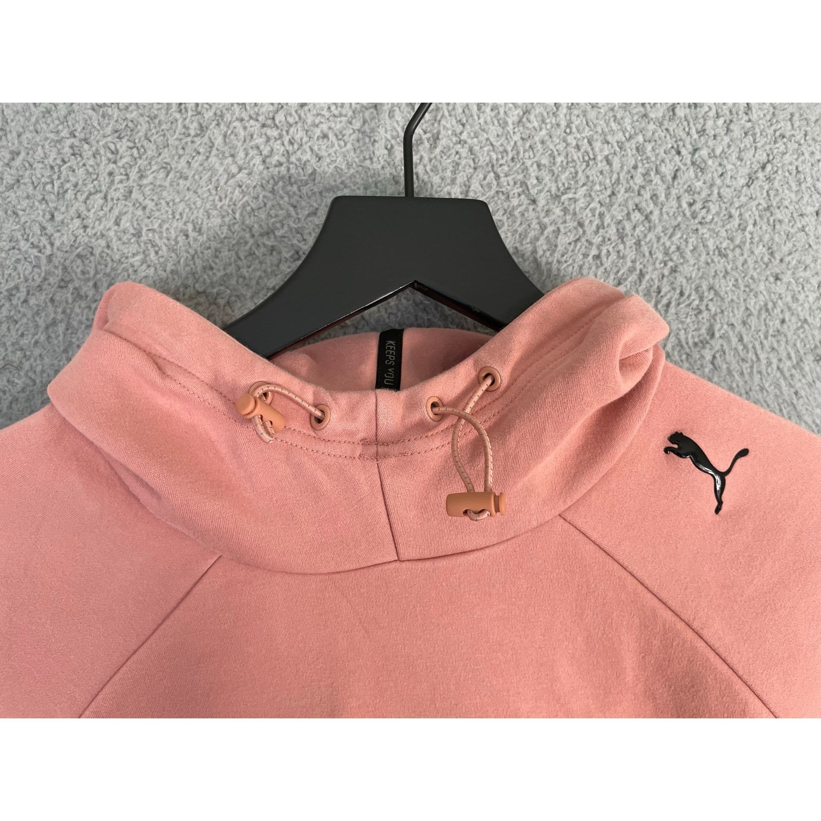 Puma Puma Women's Pink Moto Sleeve Pullover Hoodie Small S/P Size S / US 4 / IT 40 - 9 Thumbnail