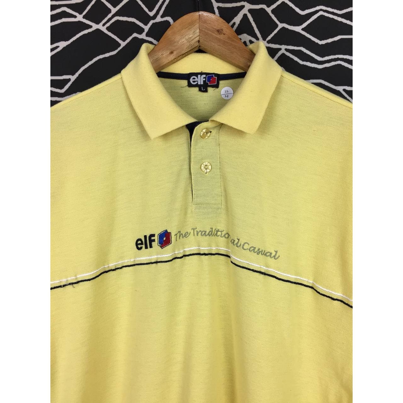 Vintage Vtg ELF Motor Oil The Traditional Casual Promo Polo Tee Size US L / EU 52-54 / 3 - 3 Thumbnail