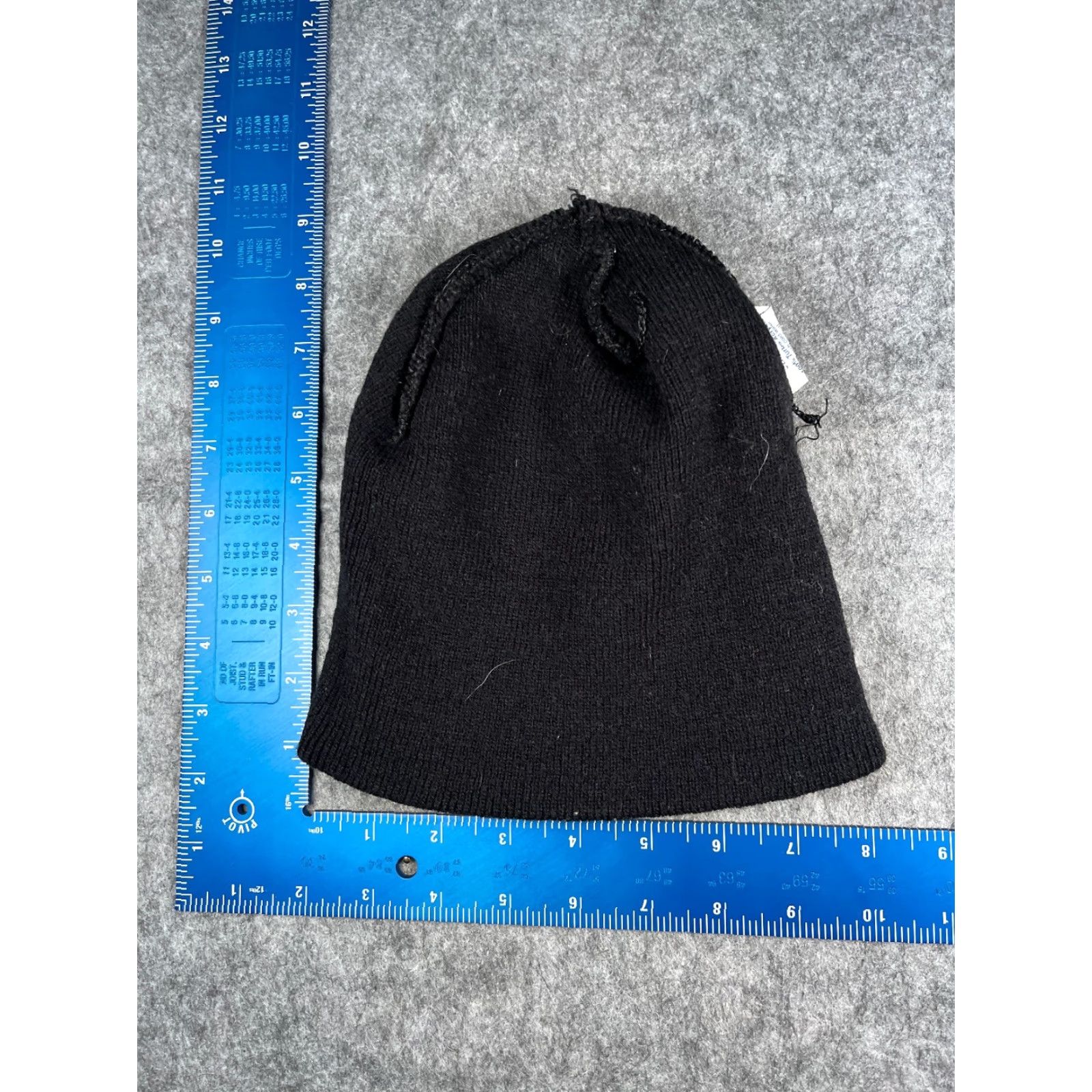 Vintage Woody's Guid Service Beanie Adult One Size Black Knit Acrylic Made USA Size ONE SIZE - 6 Thumbnail