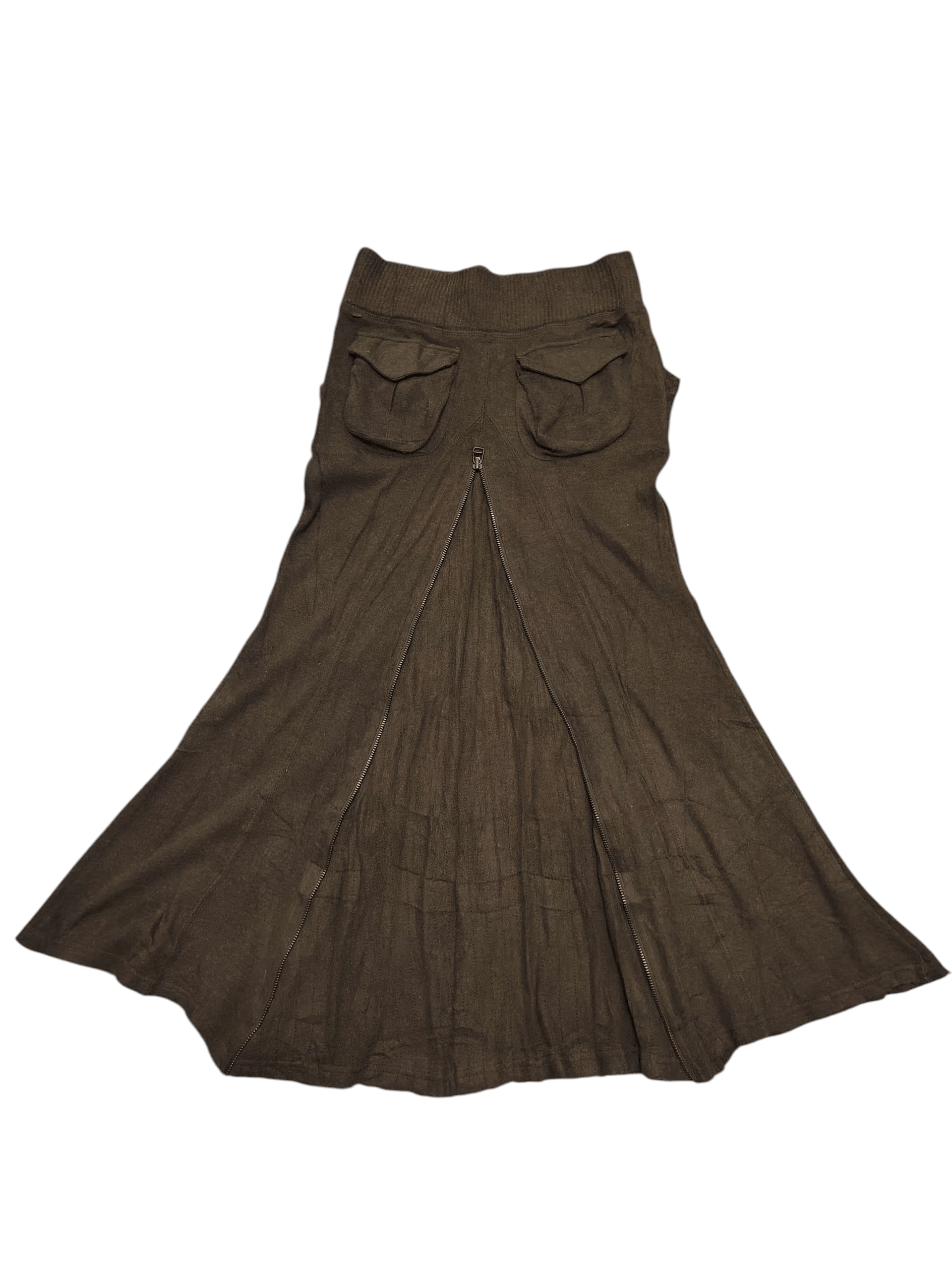 GOA 2000s Japanese G.O.A. Cargo Skirt Front&Back Zipper Size 28" / US 6 / IT 42 - 2 Thumbnail