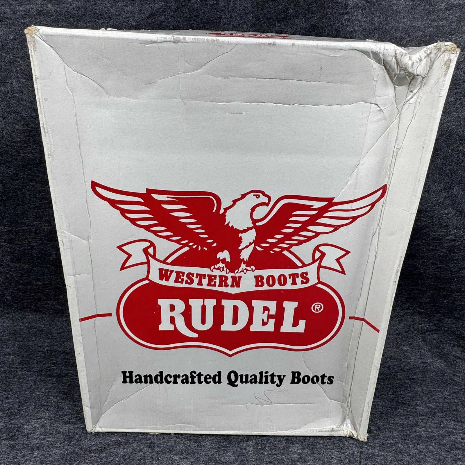 RUDE GALLERY Rudel Western Boots Men's 8.5 Honey Leather Ostrich NEW Size US 8.5 / EU 41-42 - 2 Thumbnail
