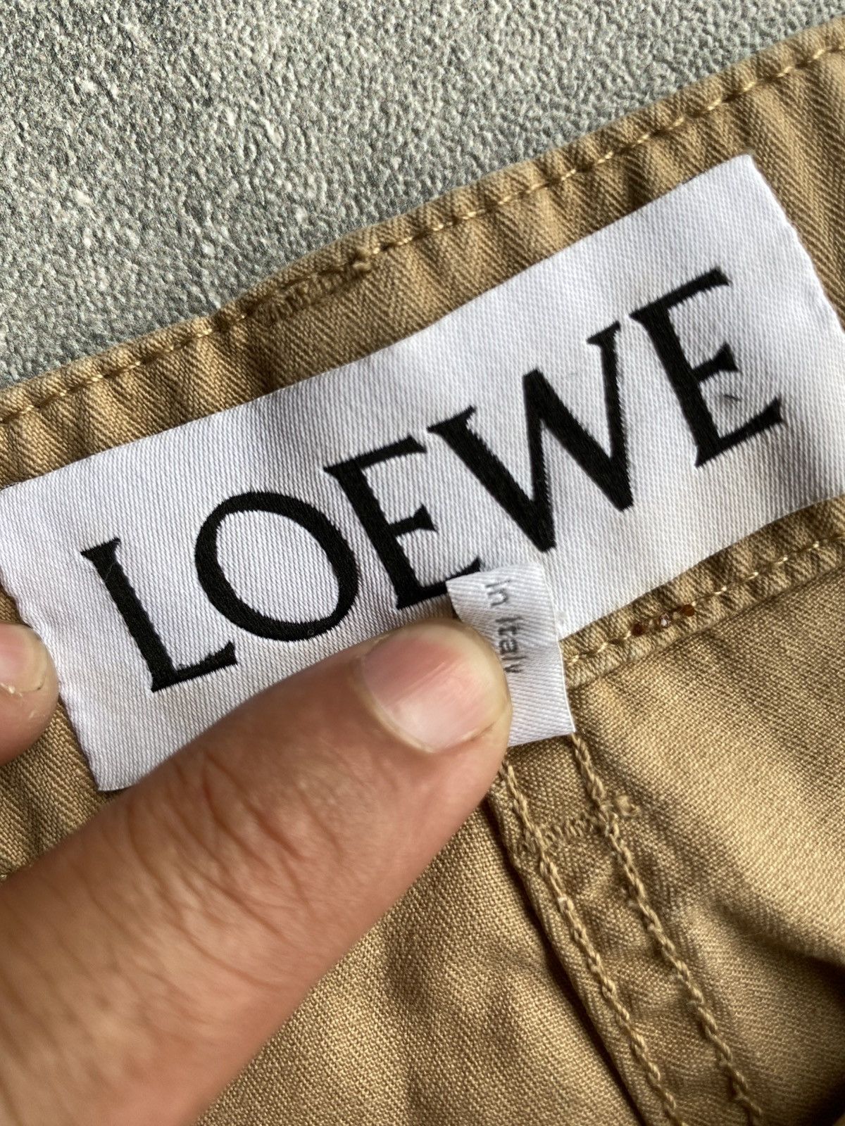Loewe Loewe Cotton High Waist Cargo Pants Women Size 38" / US 16 / IT 52 - 4 Thumbnail