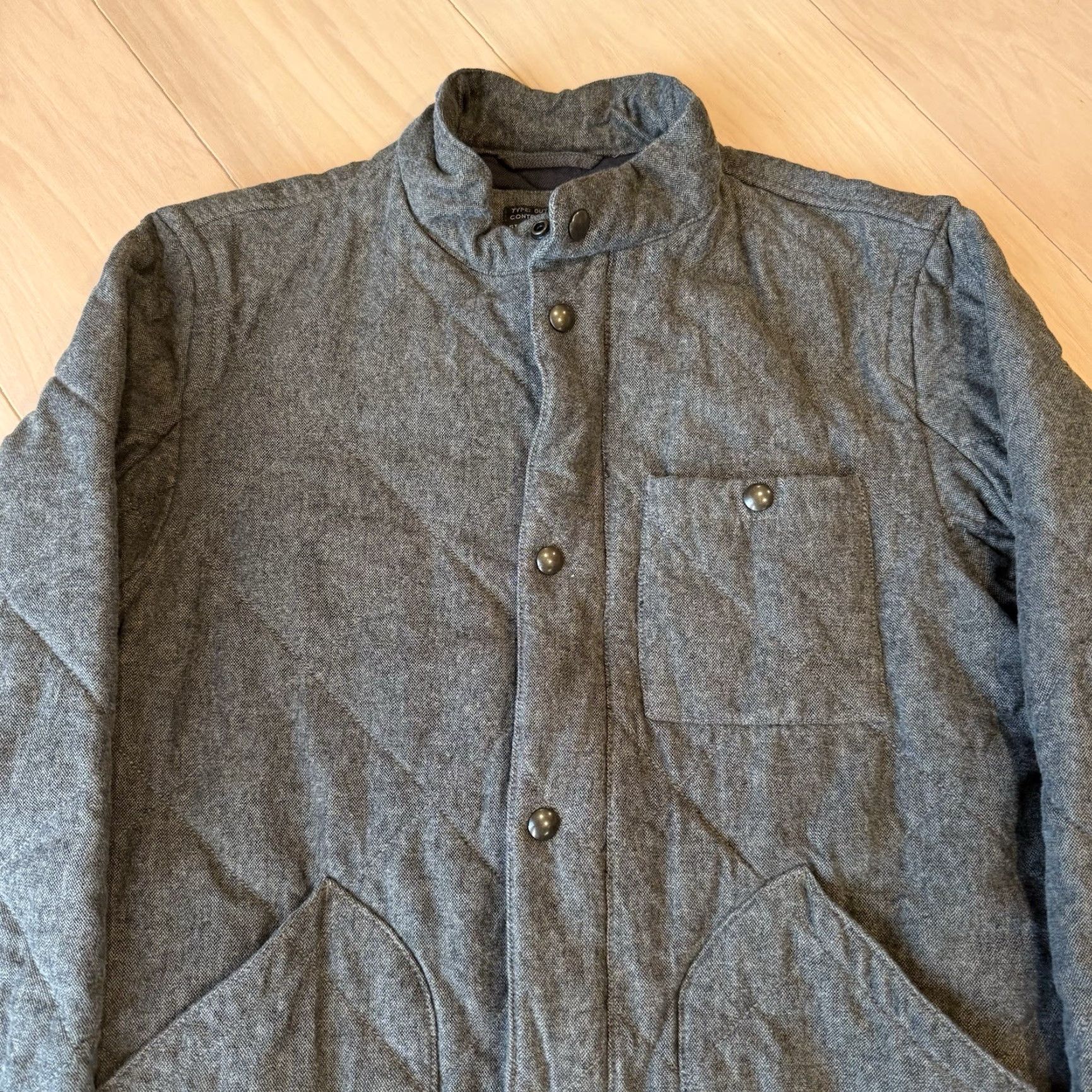 J.Crew J Crew Sussex Jacket Medium Gray Brown Full Zip Insulated Outerwear Military Shirt (or category) Size US M / EU 48-50 / 2 - 3 Thumbnail