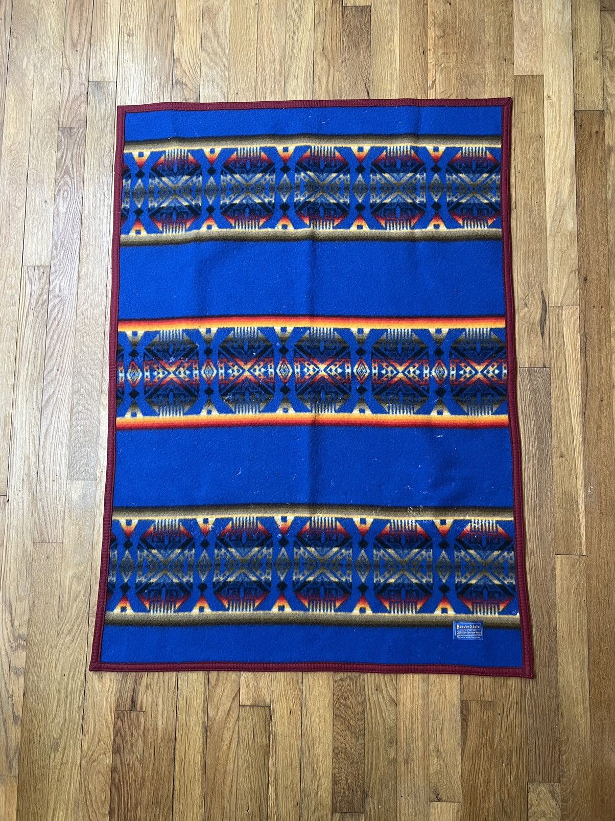 Pendleton Pendleton Beaver State Wool Baby Crib Lap Blanket 32”x44” Size ONE SIZE - 6 Thumbnail