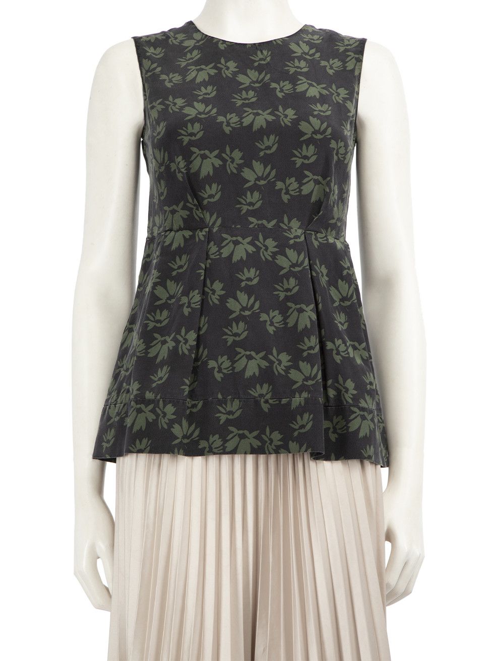 Marni Silk Floral Pattern Tank Top Size S / US 4 / IT 40 - 1 Thumbnail